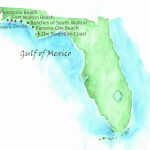 Beaches Of Northwest Florida Map | Southern Vacation Rentals   Map Of Southern Florida Gulf Side