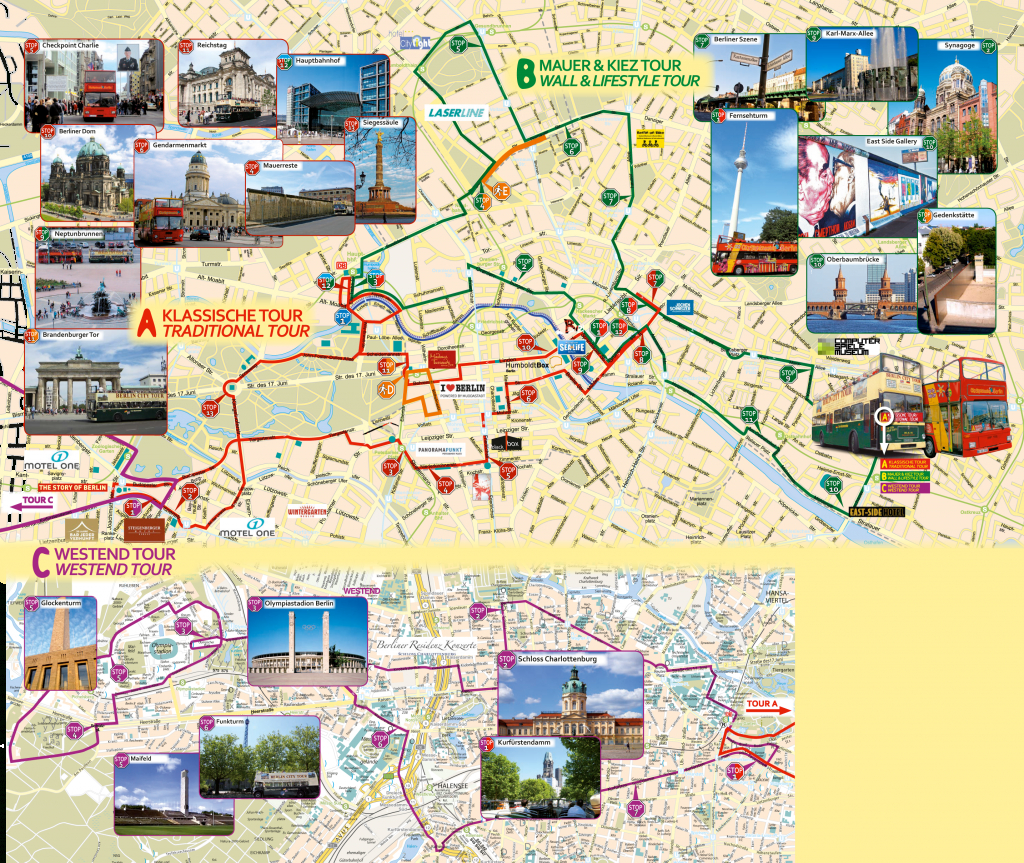 Berlin Attractions Map Pdf - Free Printable Tourist Map Berlin - Berlin Tourist Map Printable