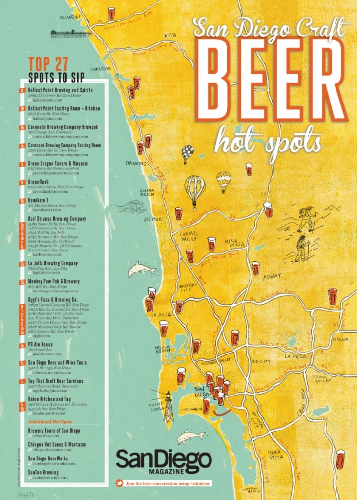 Best Breweries In California Map | Danielrossi - California Brewery Map