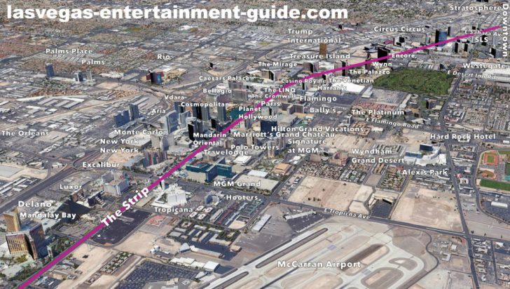 Printable Las Vegas Strip Map 2017
