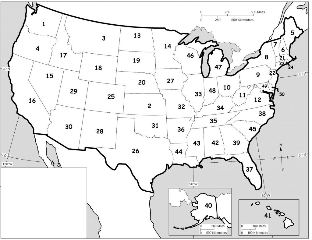 Us States Map Test Printable | Printable Maps