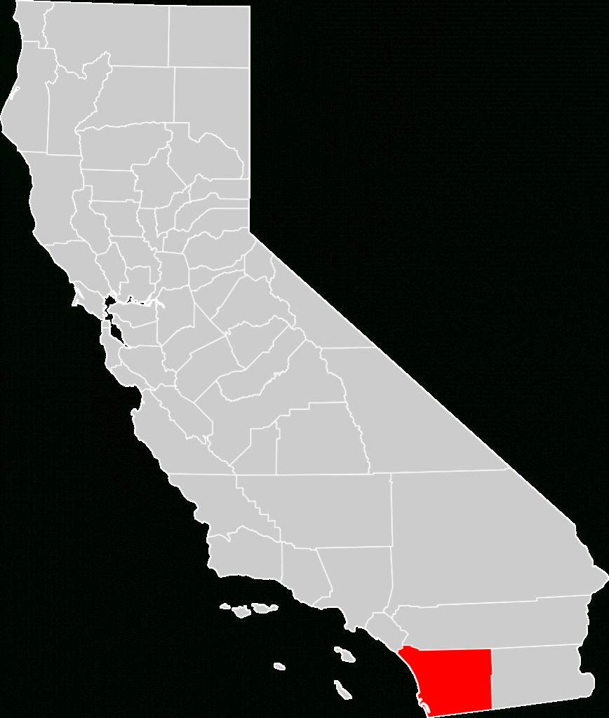 Bestand:california County Map (San Diego County Highlighted).svg - San Diego On The Map Of California