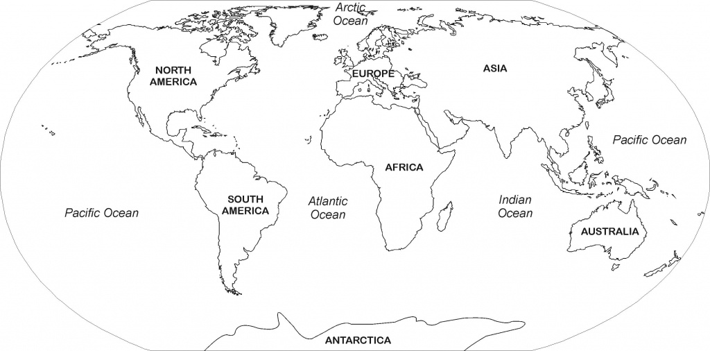 Black And White World Map With Continents Labeled Best Of How To At - Printable World Map With Continents And Oceans Labeled