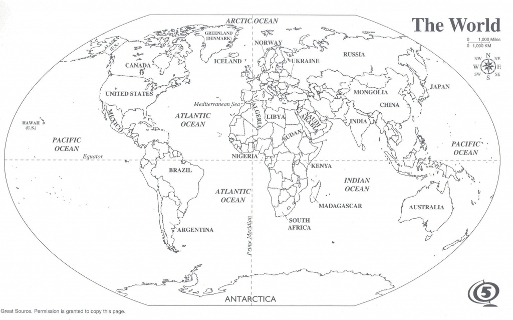 World Map Black And White Printable Printable Maps