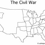 Blank Civil War Map | Doreen's Board | Map Worksheets, War, Civilization   Printable Civil War Map