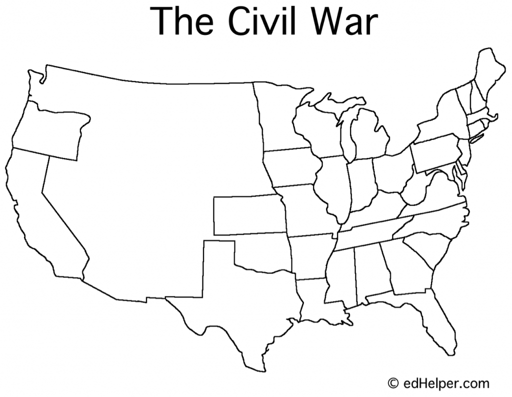 Blank Civil War Map | Doreen&amp;#039;s Board | Map Worksheets, War, Civilization - Printable Civil War Map