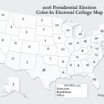 Blank Electoral Map 2016 | Sksinternational   Blank Electoral College Map 2016 Printable
