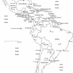Blank Latin America Map Quiz Social Studies Pinterest At North And   Printable Map Of Central And South America
