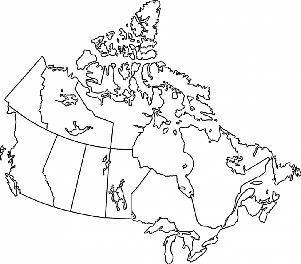 Blank Map Of Canada Pdf And Travel Information | Download Free Blank - Large Printable Map Of Canada