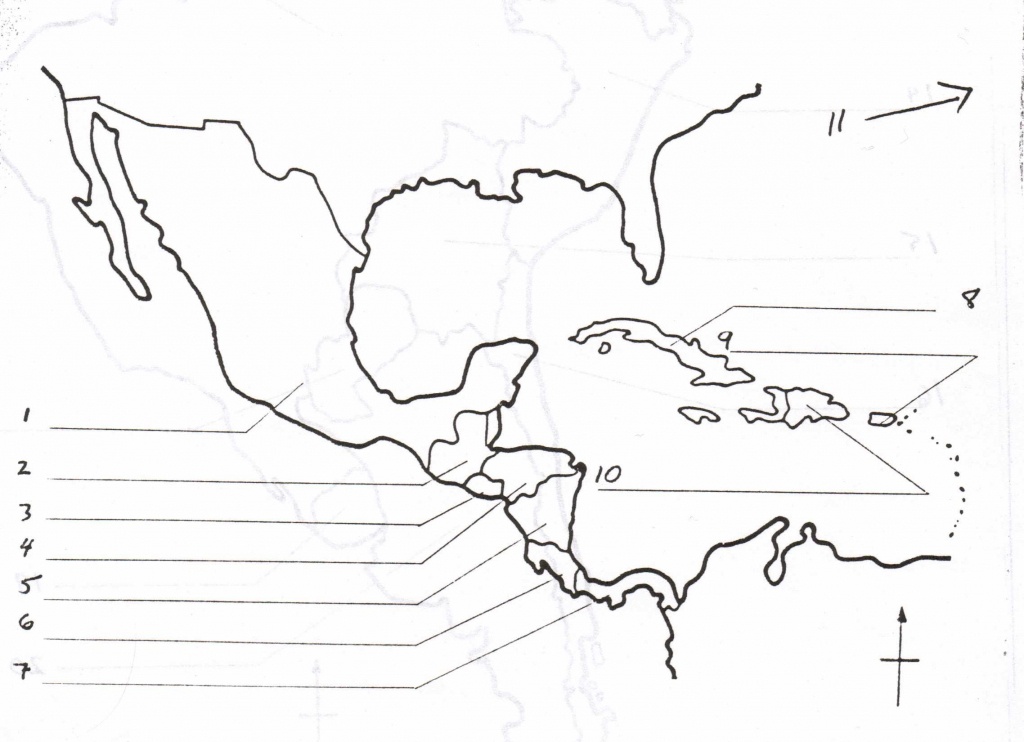Blank Map Of Central America And Caribbean Islands - America Map - Free Printable Map Of The Caribbean Islands