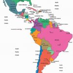 Blank Map Of Central And South America Printable With Countries   Printable Map Of Central And South America