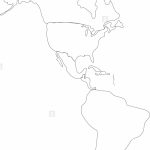 Blank Map Of North And South America   Koman.mouldings.co   Printable Map Of North And South America