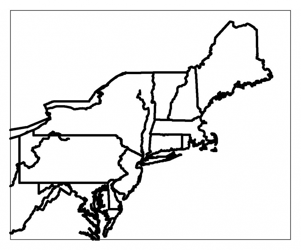 Blank Map Of Northeast Region States | Maps | Printable Maps, Map - Printable Map Of Northeast States