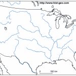 Blank Map Of The Main Rivers Of The Usa   Us Rivers Map Printable