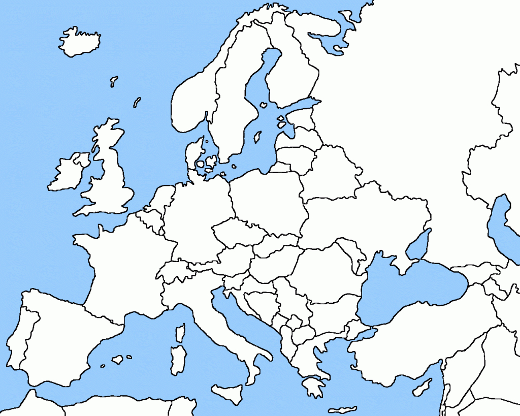 Blank Map Of Western Europe Printable . Free Cliparts That You Can - Large Map Of Europe Printable