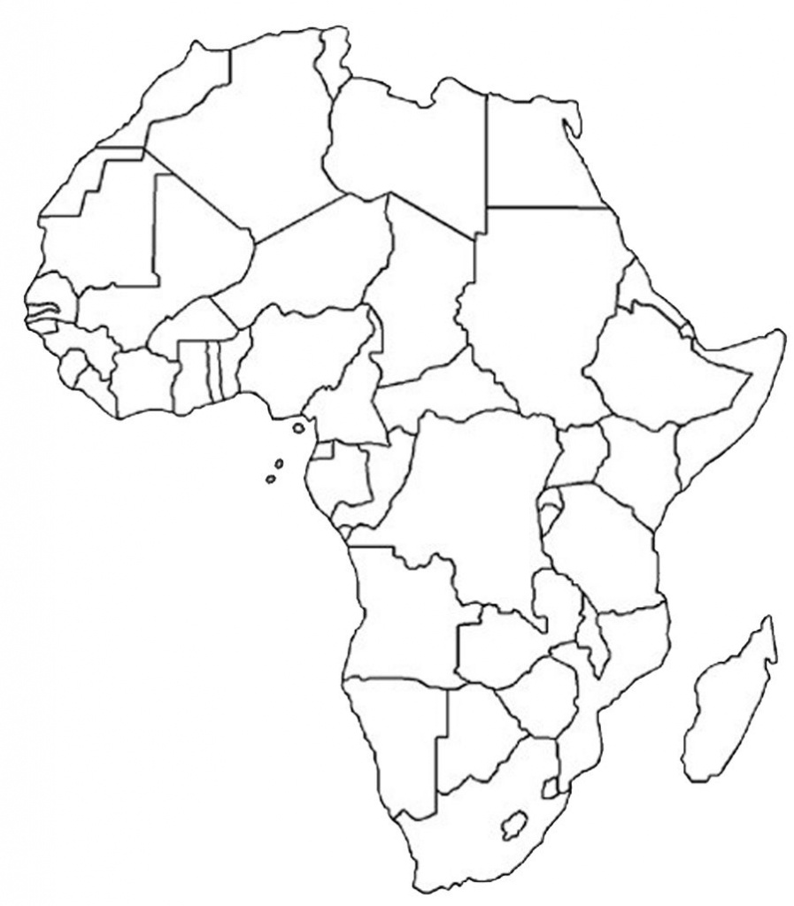 Blank Outline Map Of Africa | Africa Map Assignment | Party Planning - Blank Political Map Of Africa Printable