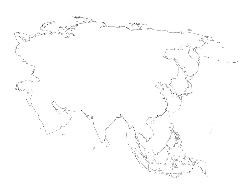 Blank Outline Map Of Asia Printable 0 - World Wide Maps - Asia Outline Map Printable