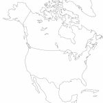 Blank Outline Map Of North America And Travel Information | Download   Printable Map Of North America With Labels