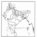 Blank River Map Of India Icse Geography   India River Map Outline Printable