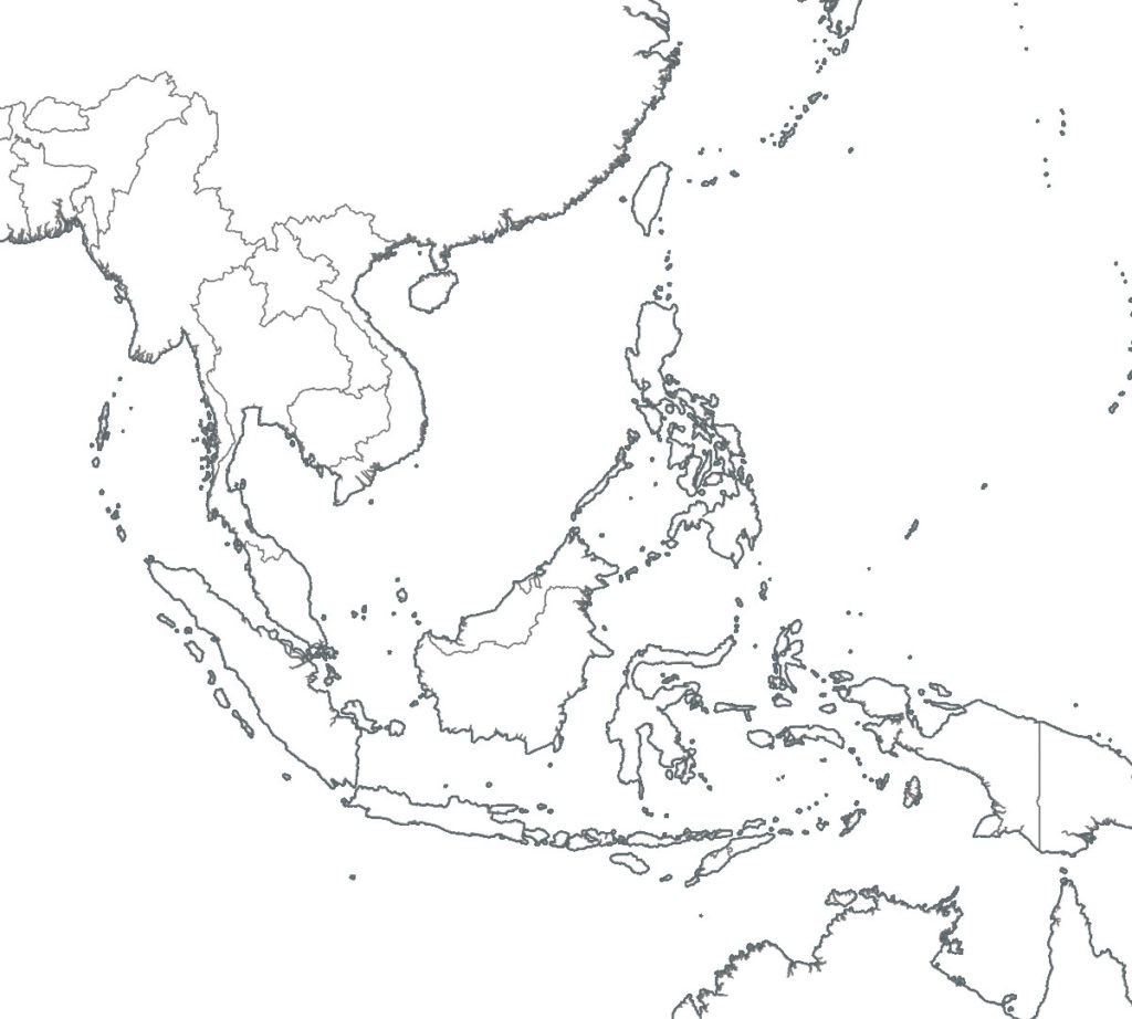 Blank Southeast Asia Map | Sitedesignco - Printable Blank Map Of Southeast Asia