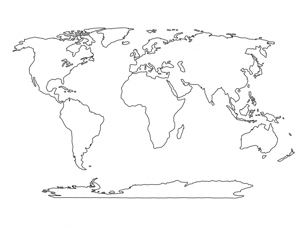 Blank World Map Printable Social Studies Pinterest Craft Inside Of - World Map Outline Printable
