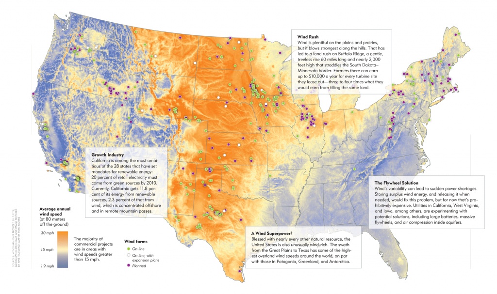 Blowback - The Atlantic - Wind Farms Texas Map