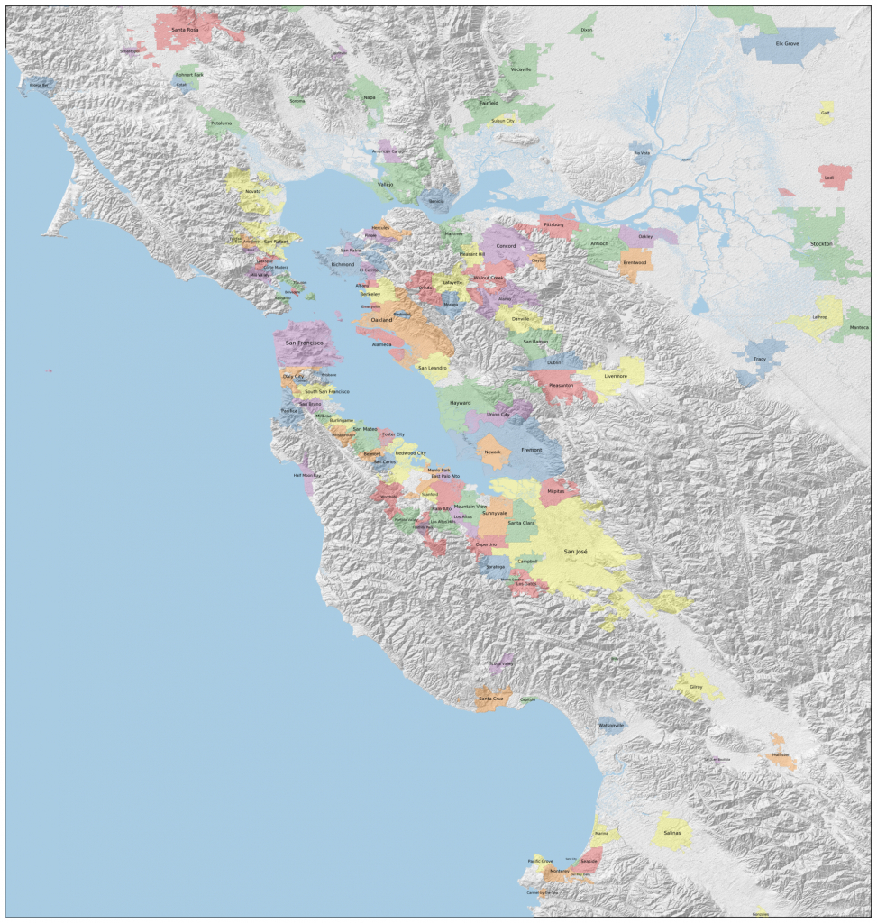 Blueschisting - Map Of Bay Area California Cities
