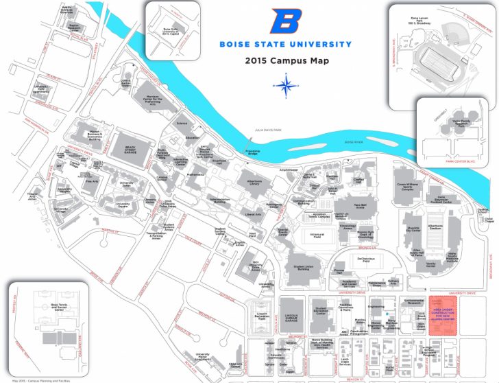 Boise State University Printable Campus Map