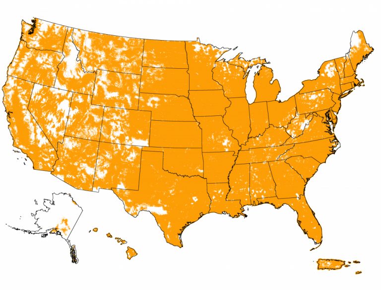 Boost Mobile Cell Phone Coverage Map And Service Area Sprint Cell