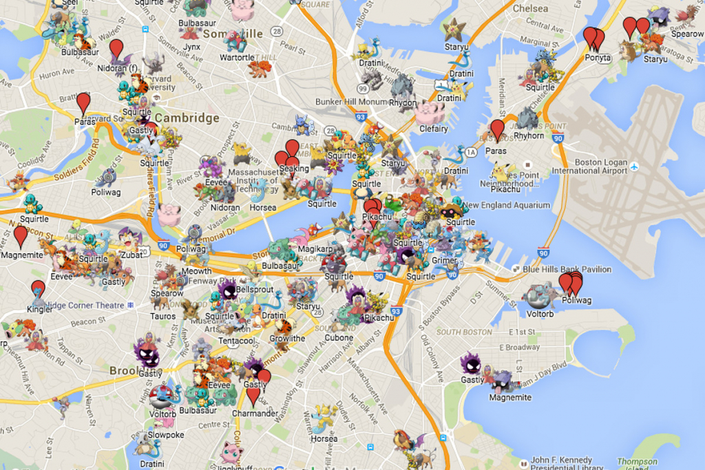Boston Has An Absurdly Detailed Pokémon Go Map - Polygon - Florida Pokemon Go Map