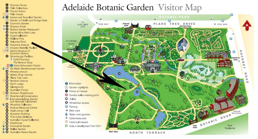 Botanical Garden Map | Adelaide Botanical Garden Map | Park Maps 2.0 - Florida Botanical Gardens Map