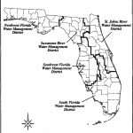 Boundaries Of Florida's Five Water Management Districts. | Download   Northwest Florida Water Management District Map