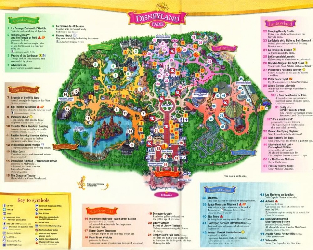 Brilliant Disneyland Paris Hotel Map 2015 With Regard To Inspire - Disneyland Paris Map Printable