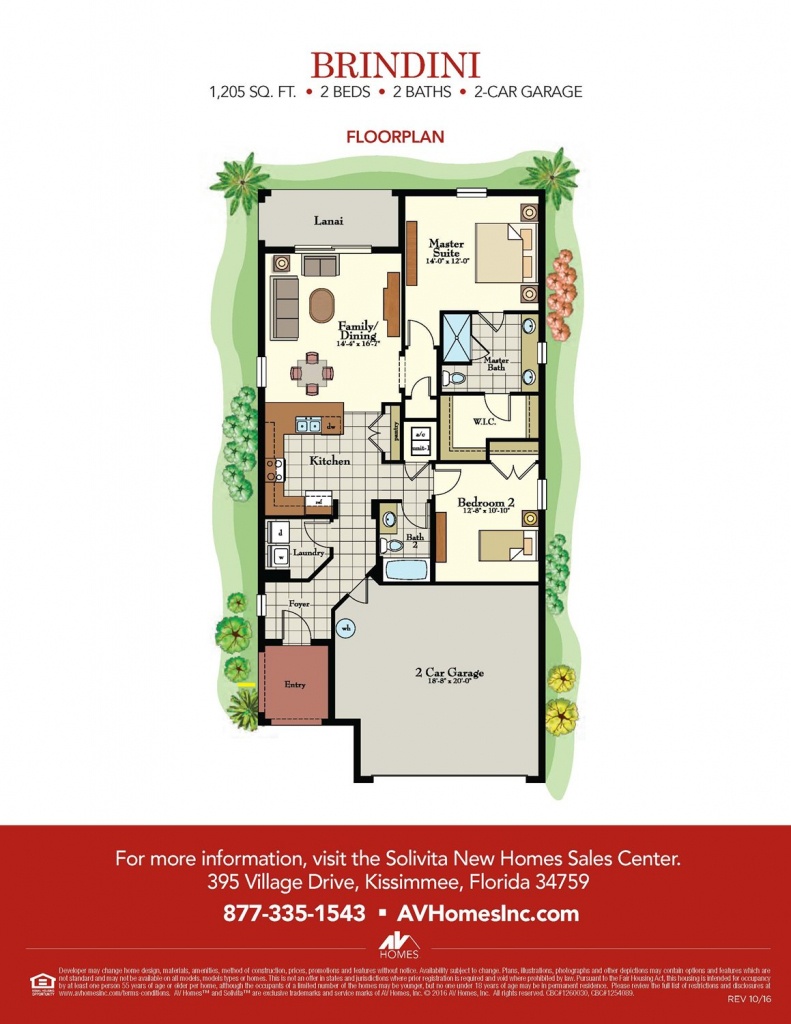 Brindini Floor Plan At Solivita In Kissimmee, Fl - Taylor Morrison - Solivita Florida Map