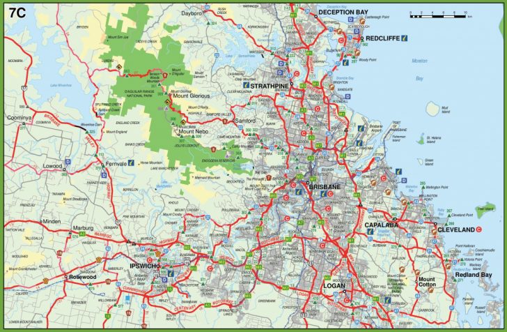 Printable Map Of Brisbane