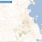Brisbane Suburbs Map – Voommaps   Brisbane City Map Printable