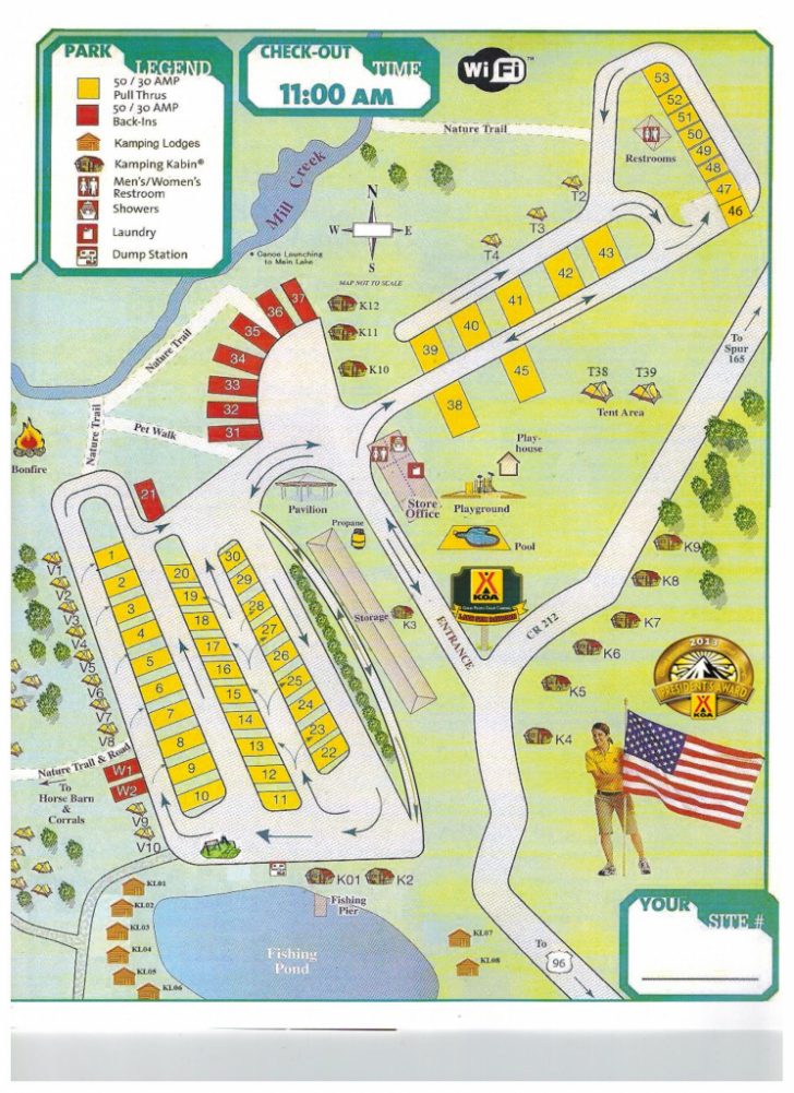 Texas Campgrounds Map