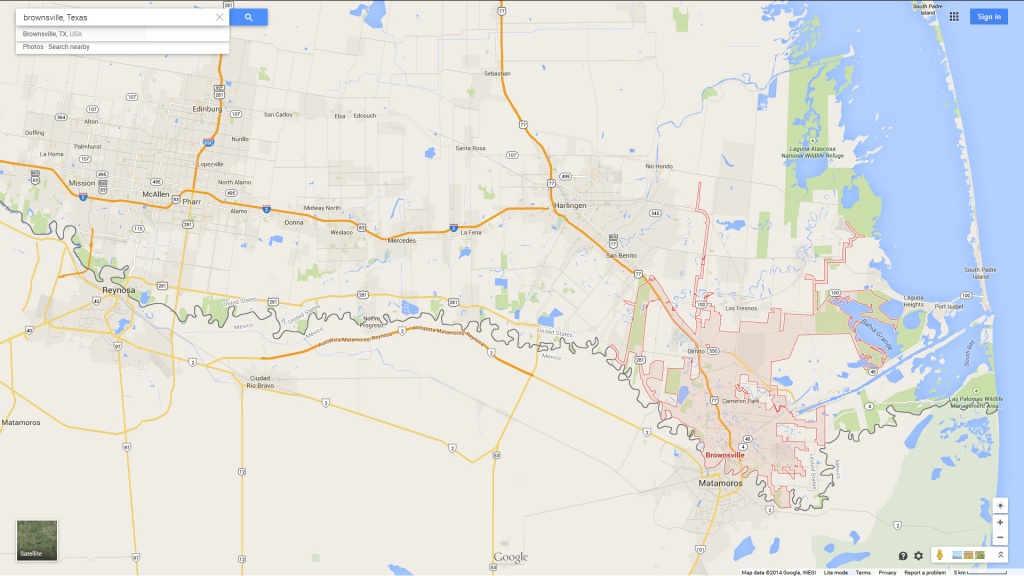 Brownsville, Texas Map - Brownsville Texas Map Google