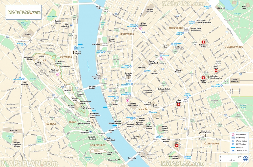 Budapest Maps - Top Tourist Attractions - Free, Printable City - Budapest Street Map Printable