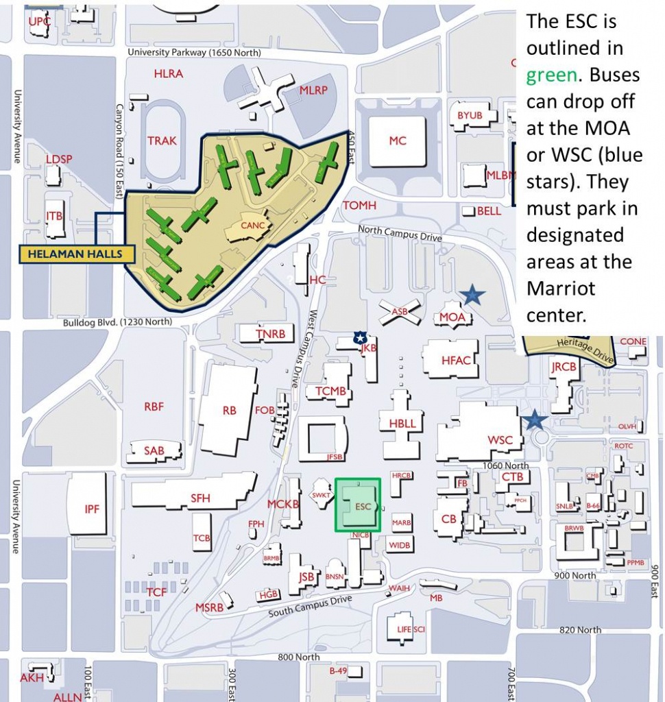 Byu Provo Campus Map – Bestinthesw - Byu Campus Map Printable