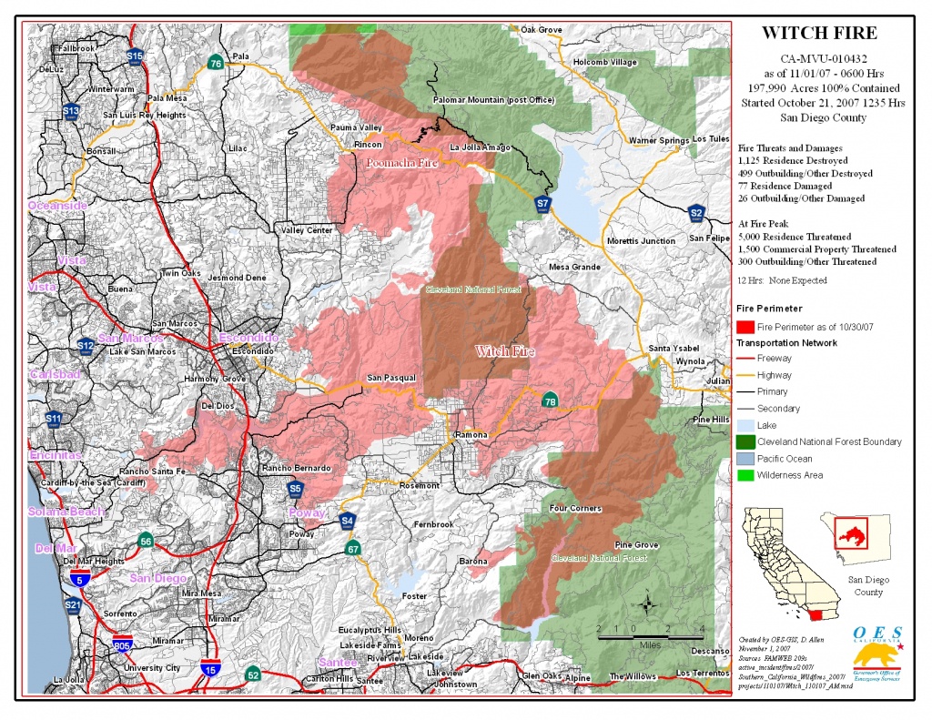 Cal Fire Map Wildfire Danger Zones In San Diego County San Diego California Fire Map