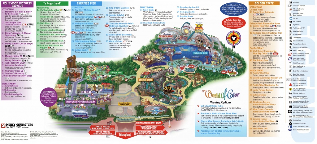 California Adventure Map Pdf Disneyland My Blog Inside | D1Softball - California Adventure Map