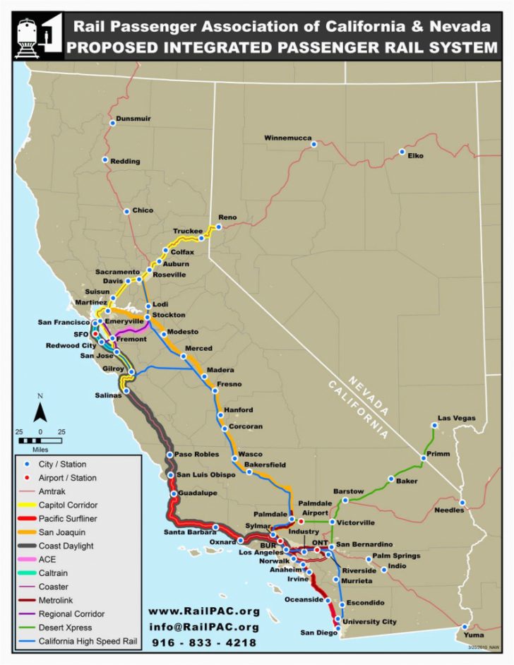 Amtrak California Map Stations