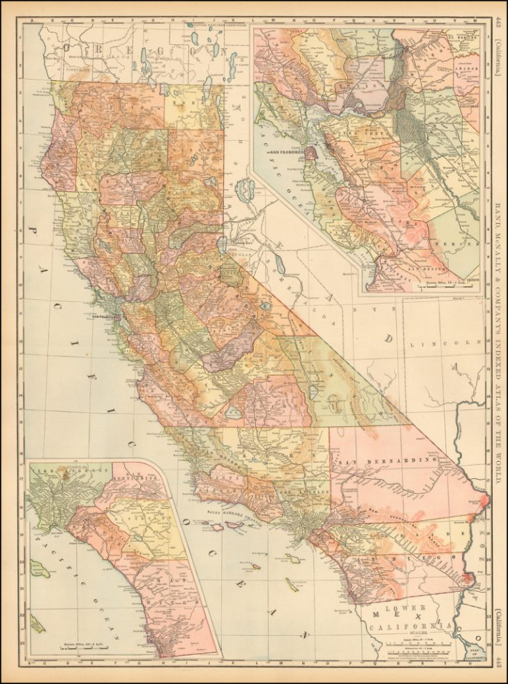 Rand Mcnally California Map