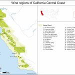 California Central Coast Map Of Vineyards Wine Regions   California Valley Map