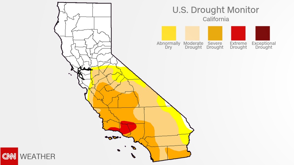 California Drought: Recent Rains Have Almost Ended It - Cnn - California Drought Map 2017
