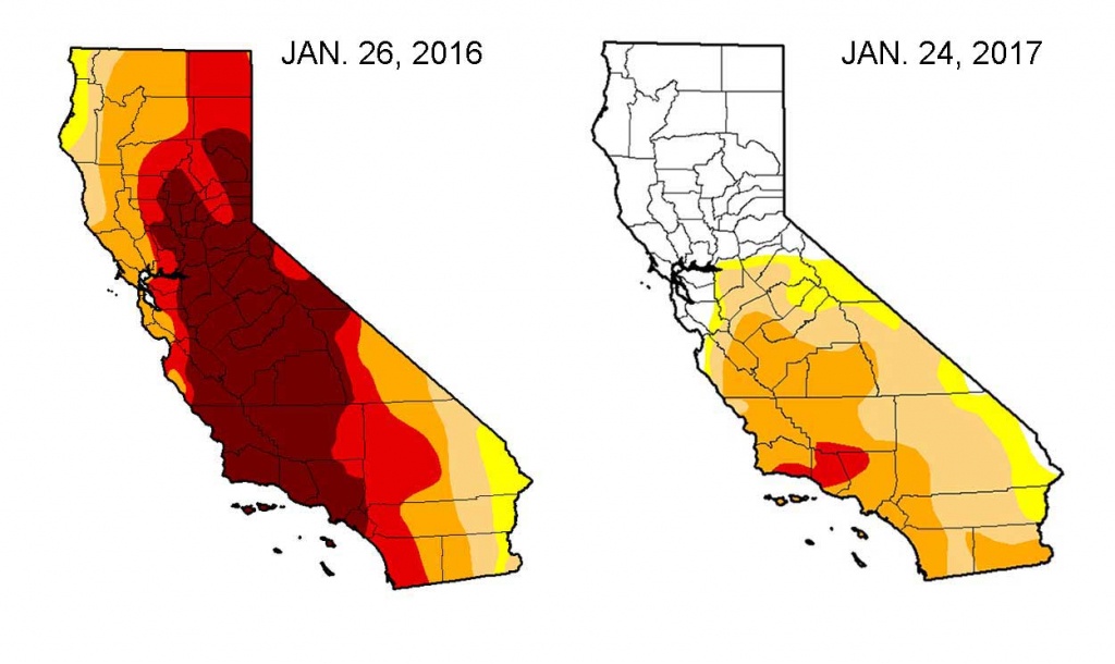 California Drought Recovery - Nbc Southern California - California Drought 2017 Map