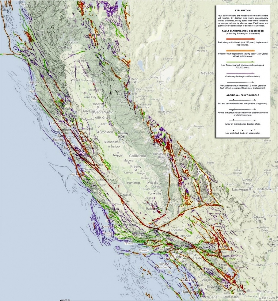 California Fault Lines Google Map – Map Of Usa District - California Fault Lines Map