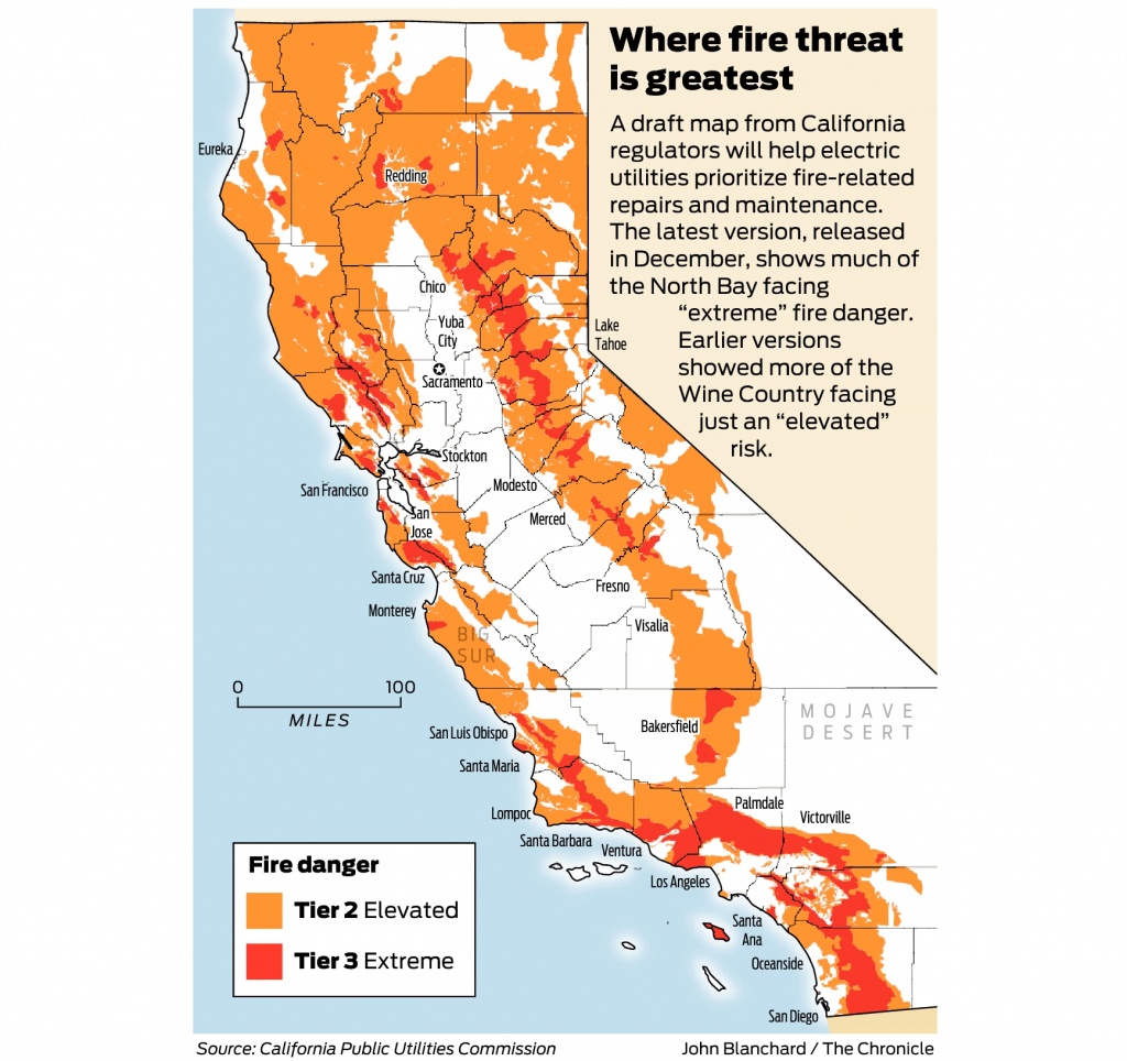 California Fire-Threat Map Not Quite Done But Close, Regulators Say - Northern California Fire Map