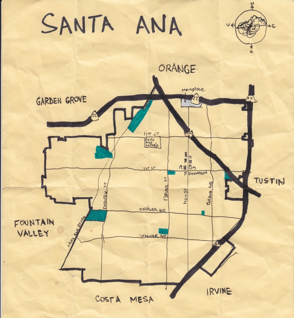 California Fool&amp;#039;s Gold — Exploring Santa Ana, Downtown Orange For - Santa Ana California Map